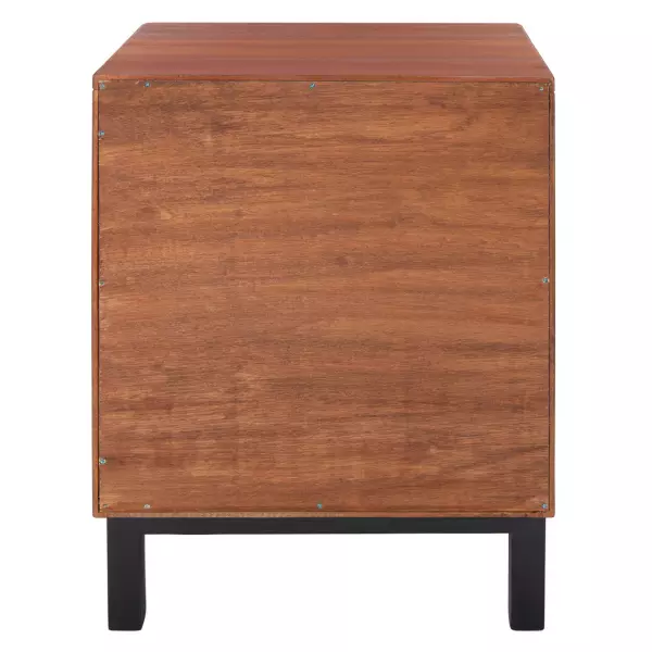 Safavieh Nst4006a Erica 2 Drawer Nightstand Natural Black 1