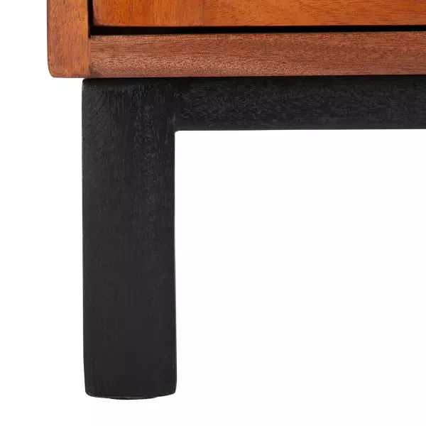 Safavieh Nst4006a Erica 2 Drawer Nightstand Natural Black 11