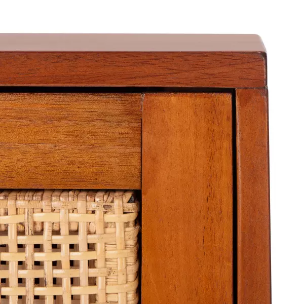 Safavieh Nst4006a Erica 2 Drawer Nightstand Natural Black 2