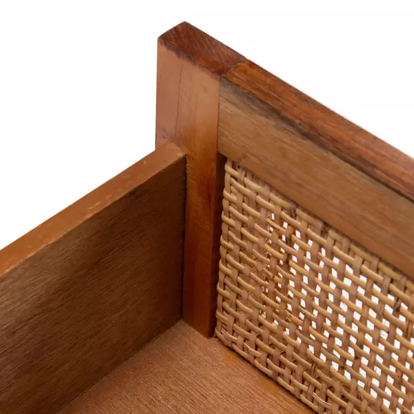 Safavieh Nst4006a Erica 2 Drawer Nightstand Natural Black 4