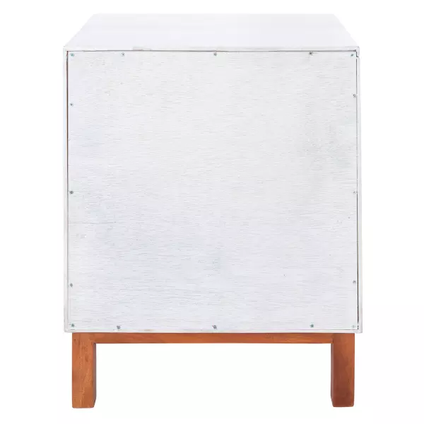 Safavieh Nst4006b Erica 2 Drawer Nightstand White Natural 1