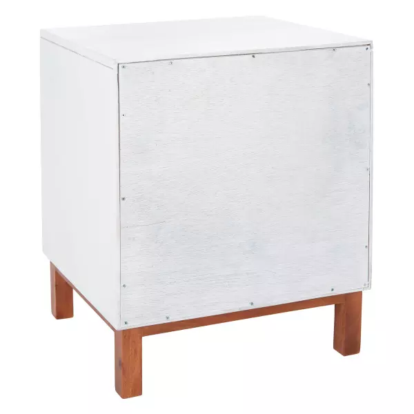 Safavieh Nst4006b Erica 2 Drawer Nightstand White Natural 12