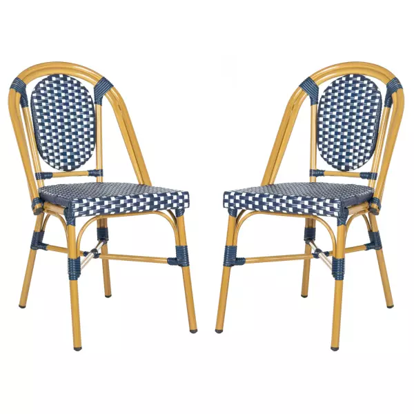 PAT4036A-SET2 Lenda French Stackable Bistro Chair (Set of 2)