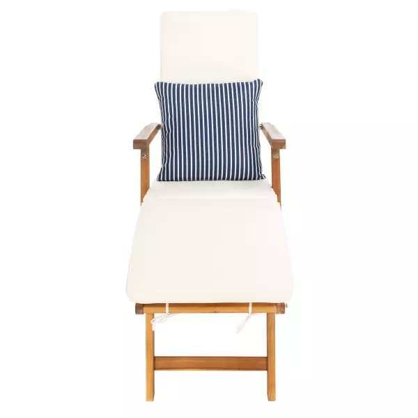 Safavieh Pat7015e Palmdale Lounge Chair Natural Beige Navy White 5