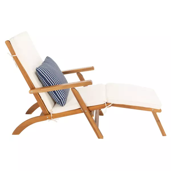 Safavieh Pat7015e Palmdale Lounge Chair Natural Beige Navy White 9