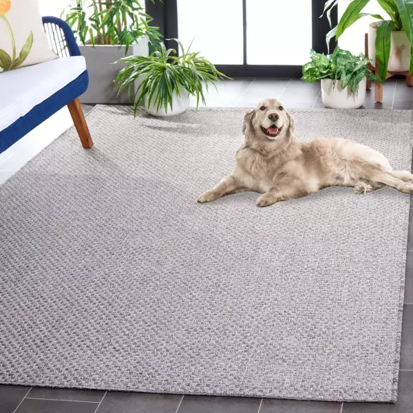 SAW640F-28 Sisal All-Weather SAW640F  Gray & Gray Indoor / Outdoor Rug