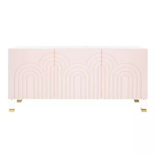 SFV3562C Saturn Wave Acrylic Sideboard Light Pink