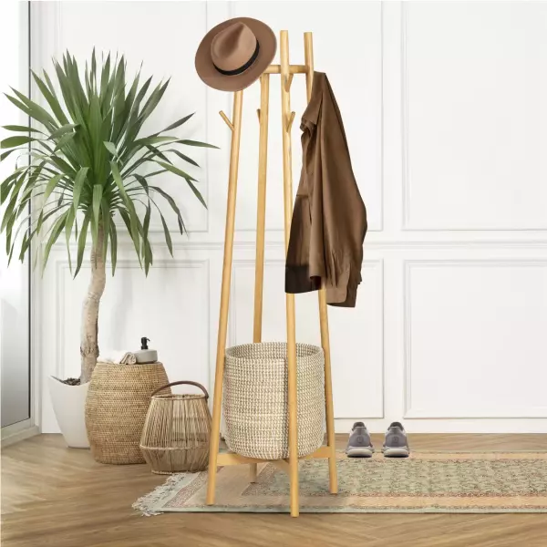 SFV4202A Abellina Coat Rack With Storage Basket