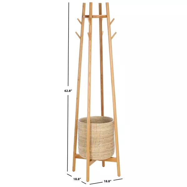 Sfv4202a Abellina Coat Rack With Storage Basket 5