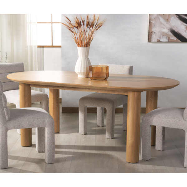 SFV4210B-2BX Sofiette Wood Oval Dining Table in Natural