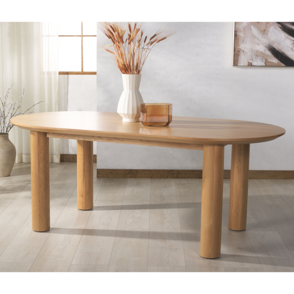Sfv4210b 2bx Sofiette Wood Oval Dining Table In Natural 5