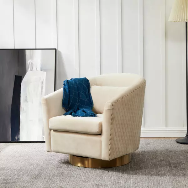 SFV4702L Clara Quilted Swivel Tub Chair