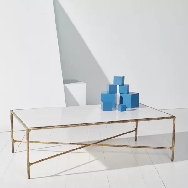 SFV9500C Jessa Rectangle Metal Coffee Table