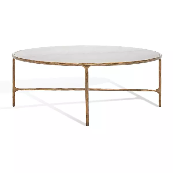SFV9521C Jessa Oval Metal Coffee Table
