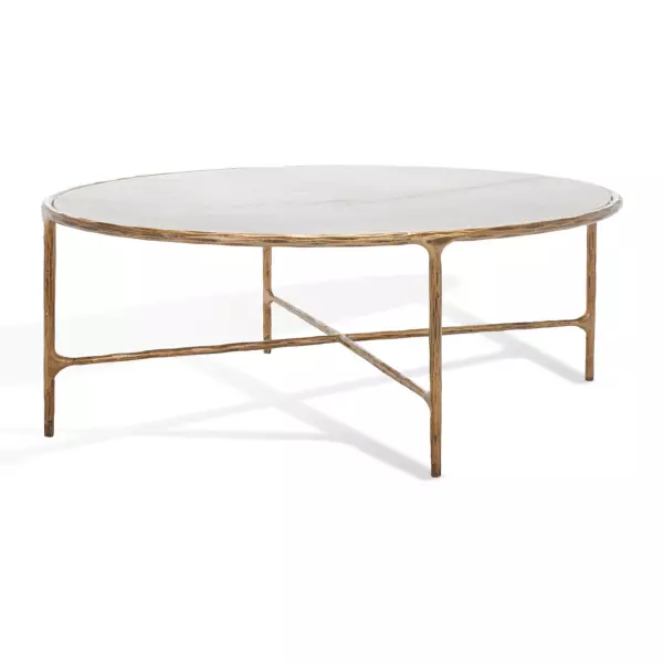 SFV9521C Jessa Oval Metal Coffee Table