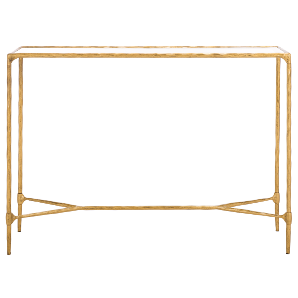 Sfv9543a Isabellina Metal And Glass Console Table In Gold 5