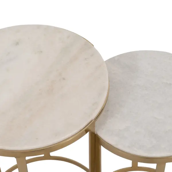20556 20 22 Morwar Marble Top Accent Tables In White Set Of 2 By Sagebrook Home 8