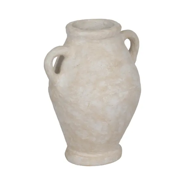 20655 01 24 Paper Mache Jug With Handles In White By Sagebrook Home 3