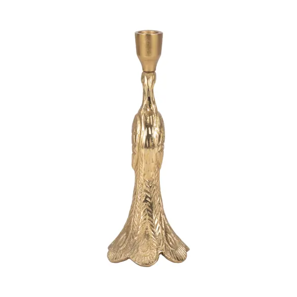 20720 10 Peacock Taper Candle Holder In Gold By Sagebrook Home 5