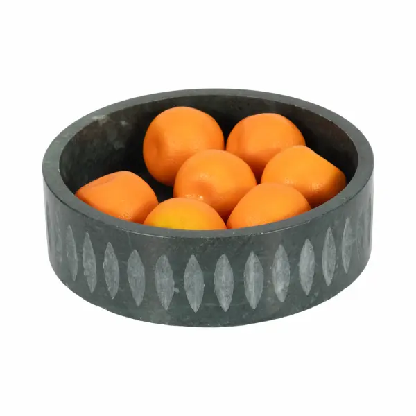 Ev19400 12 Rosalie Green Marble Bowl In Green By Elevarre 2