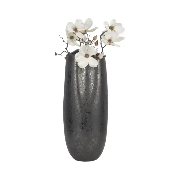 Ev20527 02 24 Maria Large Black Vase In Black By Elevarre 2