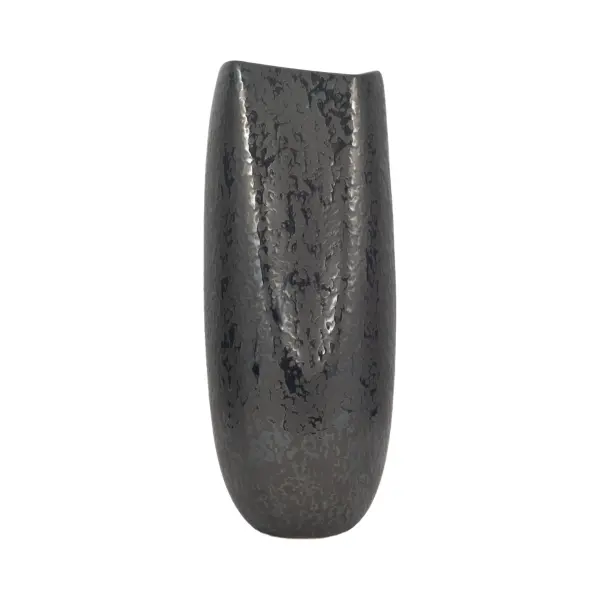 EV20527-02 24" Maria Large Black Vase in Black by Elevarre