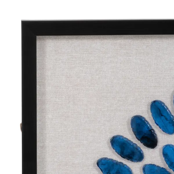 Ev70370 24 X24 Caspian Agate Shadow Box Wall Decor In Blue By Elevarre 3