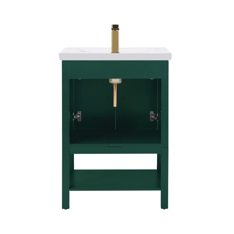 Taylor 24fg Taylor 24 Bathroom Vanity Ceramic Top In Forest Green 12