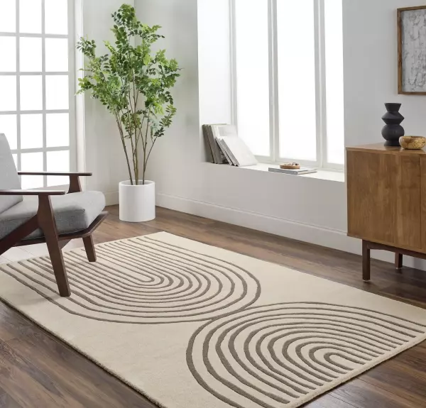 IBL2307-23 Isabel IBL-2307 Natural & Ivory Hand Made Rug