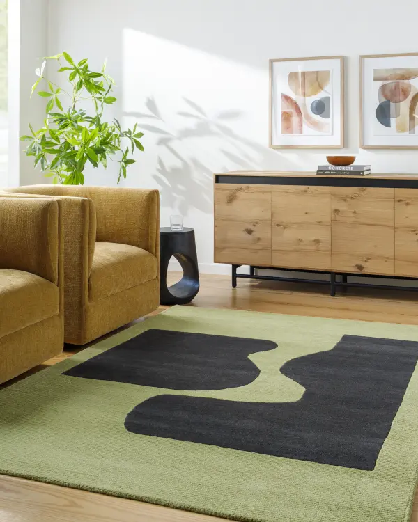 Jason Wu Jsw 1002 Olive Green Rug 2