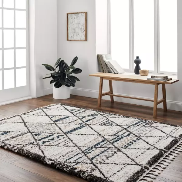 JKT2305-71010 Jakarta JKT-2305 White Machine Woven Rug