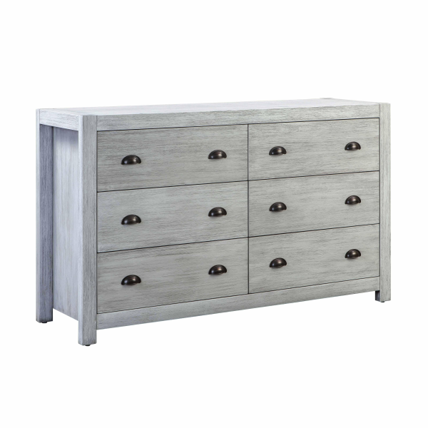 REN-B933-70 Asheville Gray Washed Wooden Dresser
