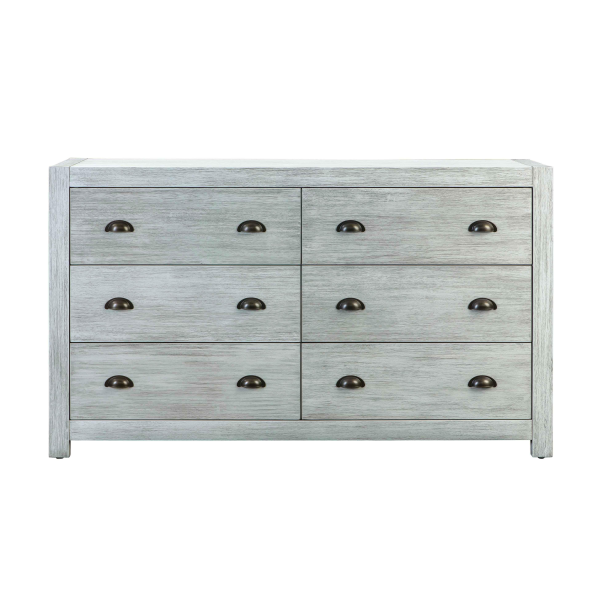REN-B933-70 Asheville Gray Washed Wooden Dresser