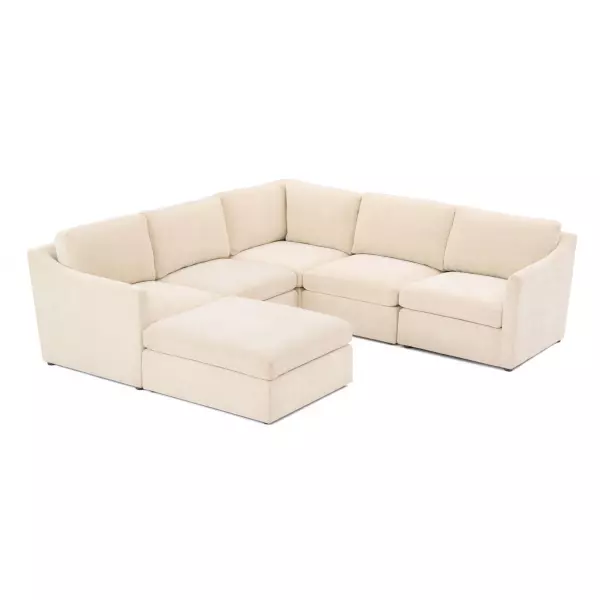 REN-L06110-SEC2 Aiden Beige Modular Chaise Sectional