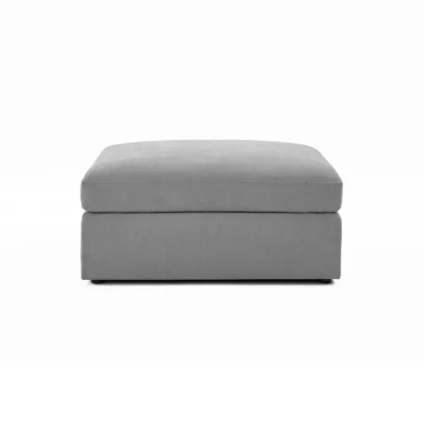 Ren L06124 Aiden Gray Ottoman 1