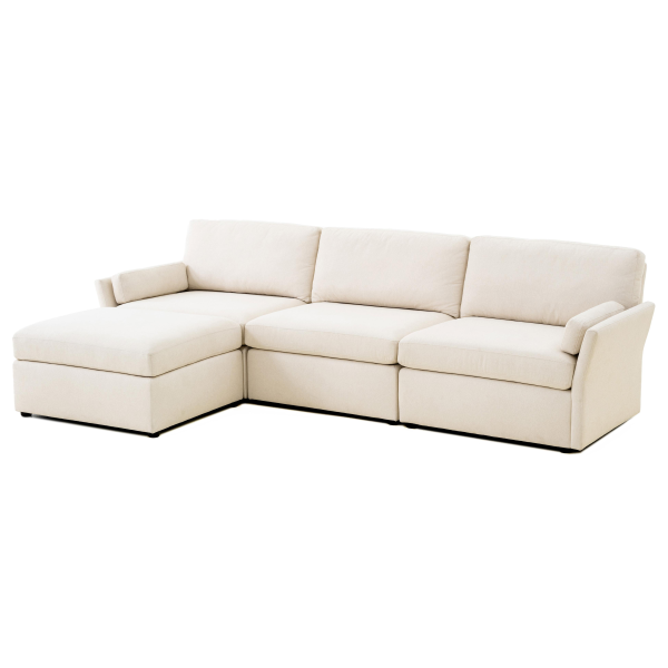 REN-L08610-SEC Catarina Cream Chaise Sectional