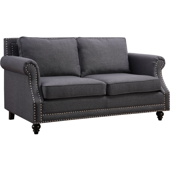 TOV-63801-2-Grey Camden Grey Linen Loveseat