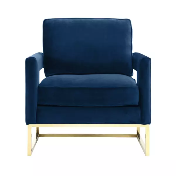 Tov A91 Avery Navy Velvet Chair 2