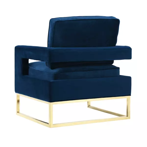 Tov A91 Avery Navy Velvet Chair 3