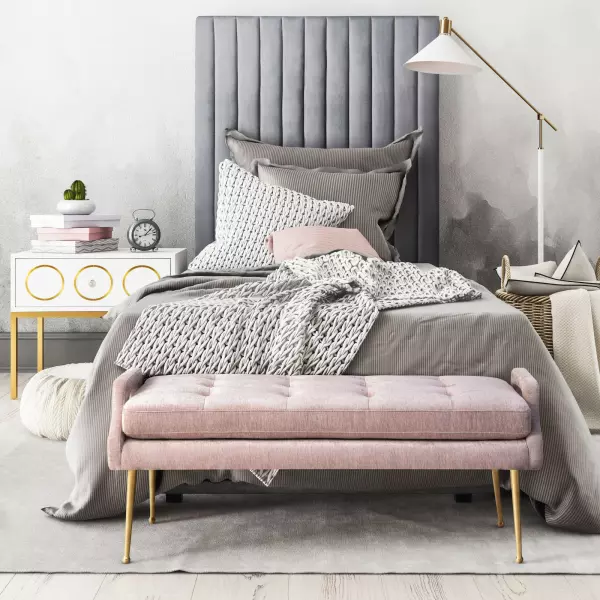 Tov B126 Arabelle Grey Bed Twin 8