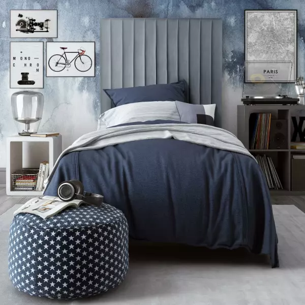 TOV-B126 Arabelle Grey Bed Twin