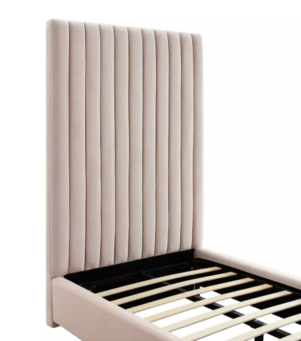 Tov B6333 Arabelle Blush Velvet Bed In Twin 4