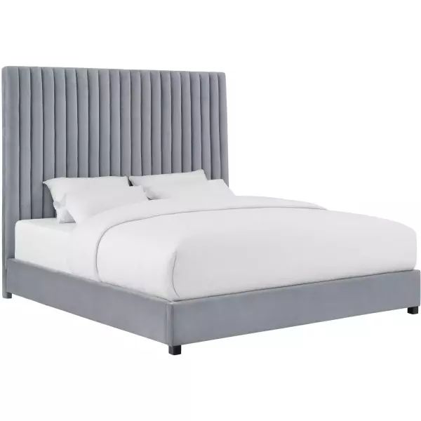 TOV-B97 Arabelle Grey Bed in Queen
