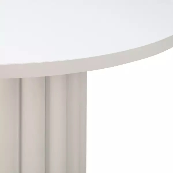 Tov D44174 Kali 55 White Round Dining Table 4