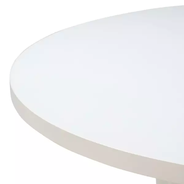 Tov D44174 Kali 55 White Round Dining Table 6