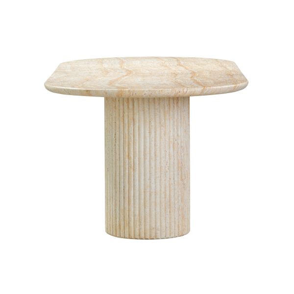 Tov D54407 Brut Travertine Pattern Indoor Outdoor Dining Table 4