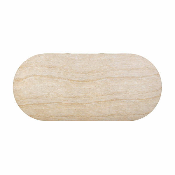 Tov D54407 Brut Travertine Pattern Indoor Outdoor Dining Table 5