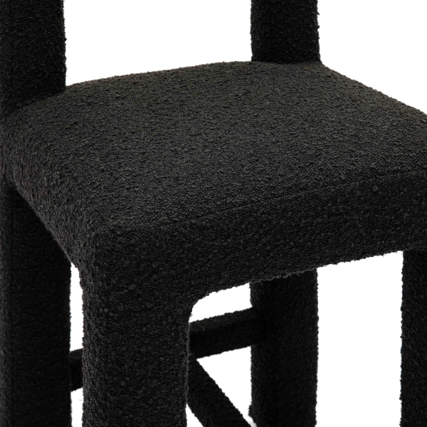 Tov D69040 Hazel Black Boucle Counter Stool 5
