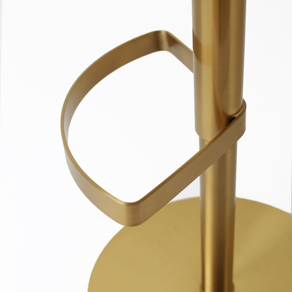 Tov D69225 Primrose Cream Textured Performance Fabric Adjustable Stool 8