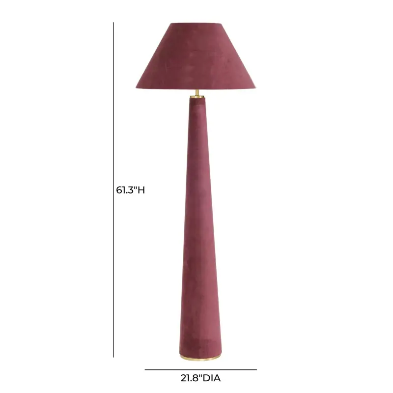 Tov G18785 Graham Velvet Floor Lamp 5